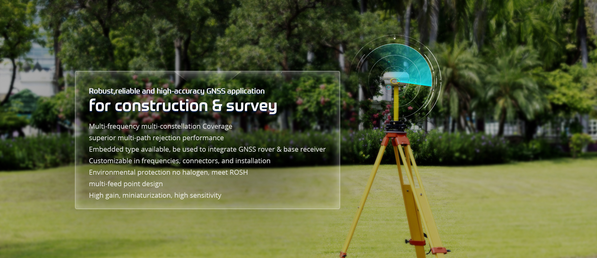Robust, reliable and high-accuracy GNSS application for construction 5 survey
